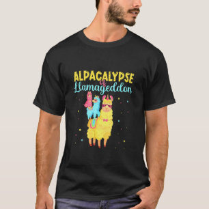 Camiseta Alpacalipsis o Llamageddon Las alpacas y las llama