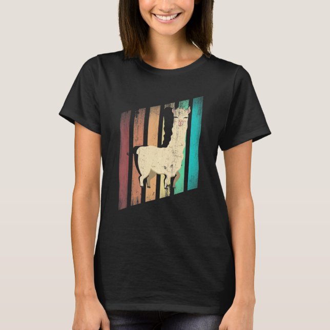 Camiseta Alpacas LLamas Mammals Alpaca Silhouette (Anverso)
