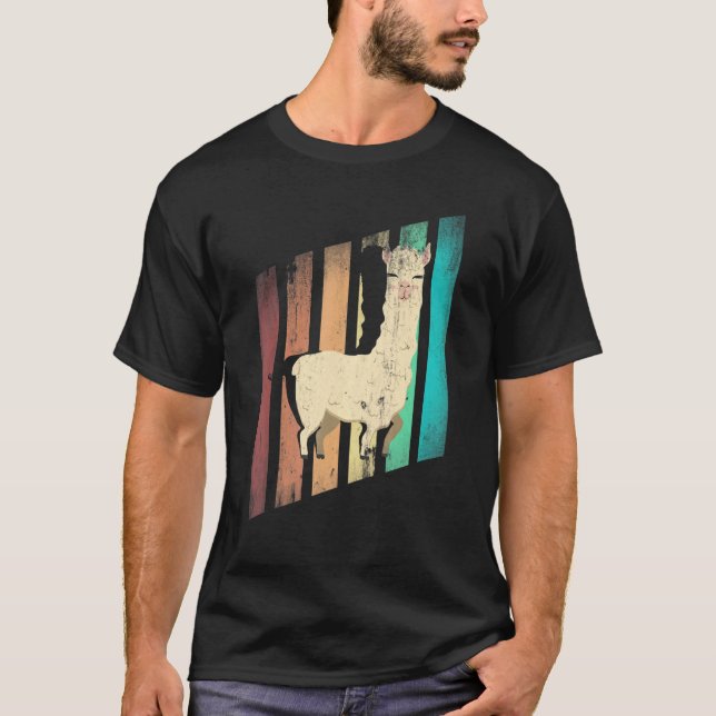 Camiseta Alpacas LLamas Mammals Alpaca Silhouette (Anverso)