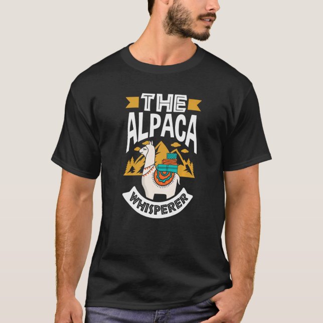 Camiseta Alpacas Mamíferos LLamas Alpaca El Susurrador de A (Anverso)