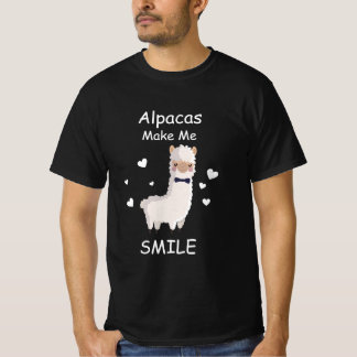 Camiseta Alpacas me hacen sonreír, el regalo de los amantes