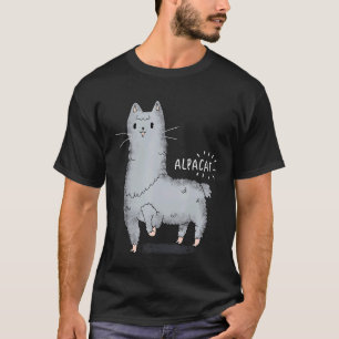 Camiseta Alpacat Alpaca Gato Gatito Llama Gatito Híbrido An