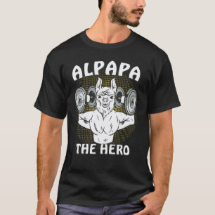 Camiseta ALPAPA EL HÉROE Alpapa Padre Familia Llama Papá