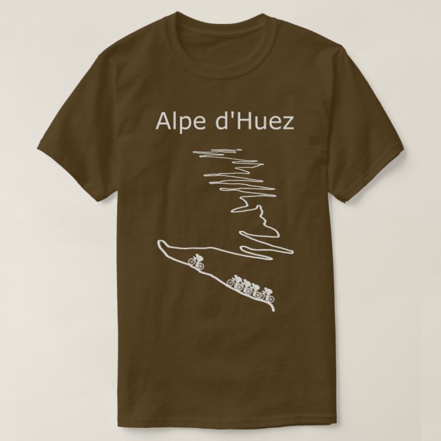 Camiseta Alpe d Huez en Francia diseño de ciclismo para hom (Diseño del anverso)