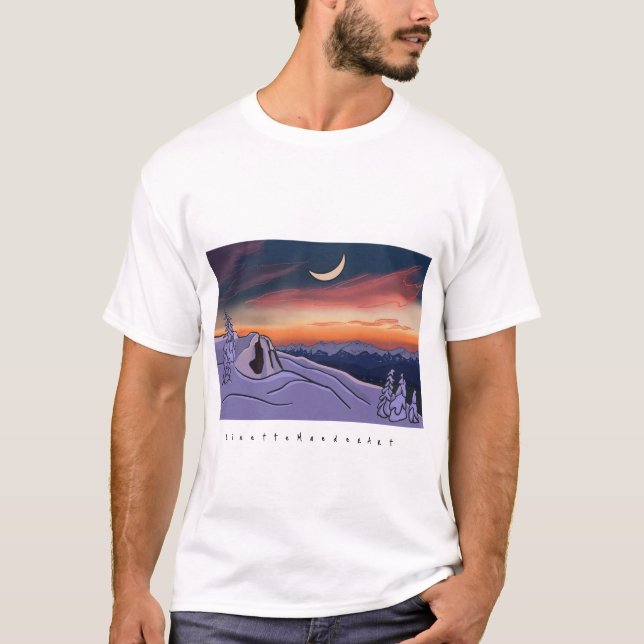Camiseta Alpenglow Sunset Mountain T Shirt (Anverso)