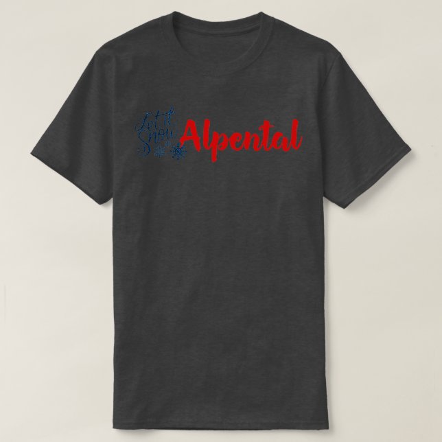 Camiseta Alpental and Snow Fun (Diseño del anverso)
