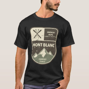 Camiseta Alpes franceses Mont Blanc Chamonix Francia