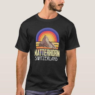Camiseta Alpes Suiza Montaña de Esquí de Suelo de Matterhor