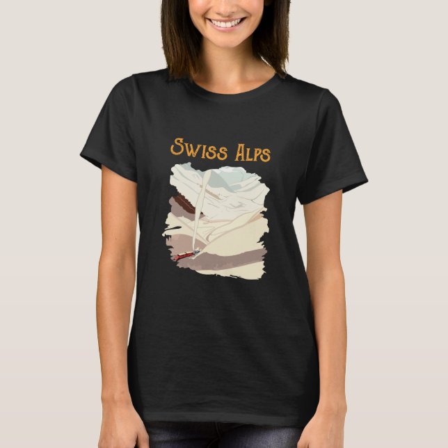 Camiseta Alpes suizos (Anverso)
