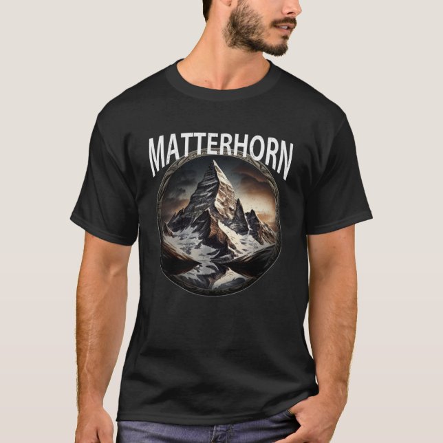 Camiseta Alpes suizos Matterhorn Zermatt 1 (Anverso)