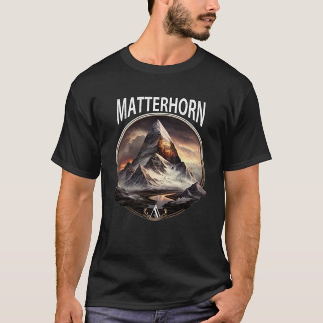 Camiseta Alpes suizos Matterhorn Zermatt 3 (Anverso)