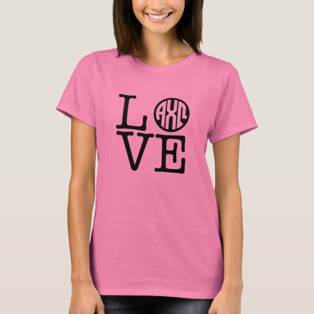 Camiseta Alpha Chi Omega | Amor (Anverso)
