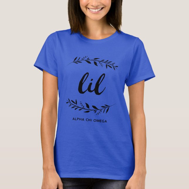Camiseta Alpha Chi Omega | Corona pequeña (Anverso)