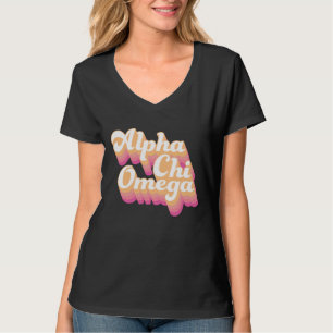 Camiseta Alpha Chi Omega Secuencia de comandos de Groovy