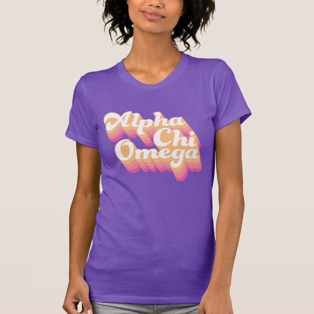 Camiseta Alpha Chi Omega| Secuencia de comandos de Groovy (Anverso)