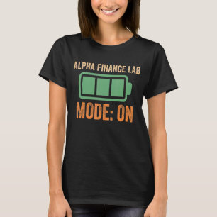 Camiseta Alpha Finance Lab Mode On Crypto
