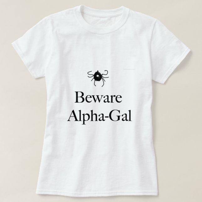 Camiseta Alpha Gal T Shirt (Diseño del anverso)