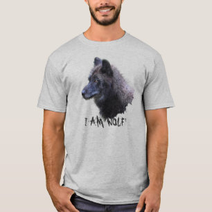 Camiseta Alpha Gray Wolf Head Wildlife T-Shirt