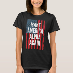 Camiseta Alpha Haz que América Vuelva a ser Grande Cuatro d