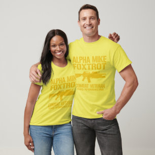 Camiseta Alpha Mike Foxtrot - Iraq and Afghanistan Veteran