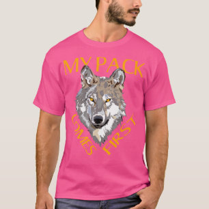 Camiseta Alpha My Pack First Wolfiss Wolves Wolf Head
