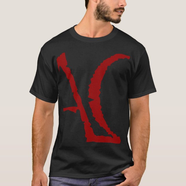 Camiseta Alpha Omega Anfang Ende Christlich Symbol (Anverso)