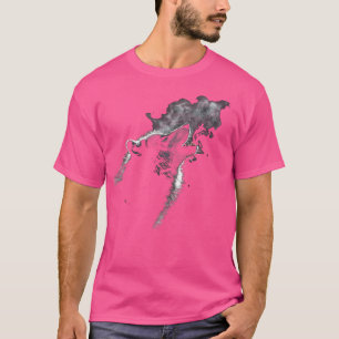 Camiseta Alpha Wolf Howling To Moon Dark Fantasy Wolf Lover
