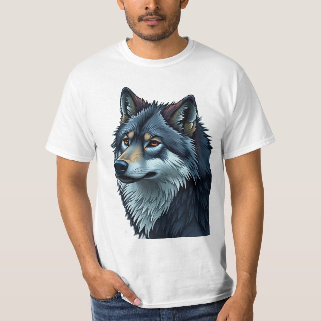 Camiseta „Alpha-Wolf – König der Wildnis“ (Anverso)