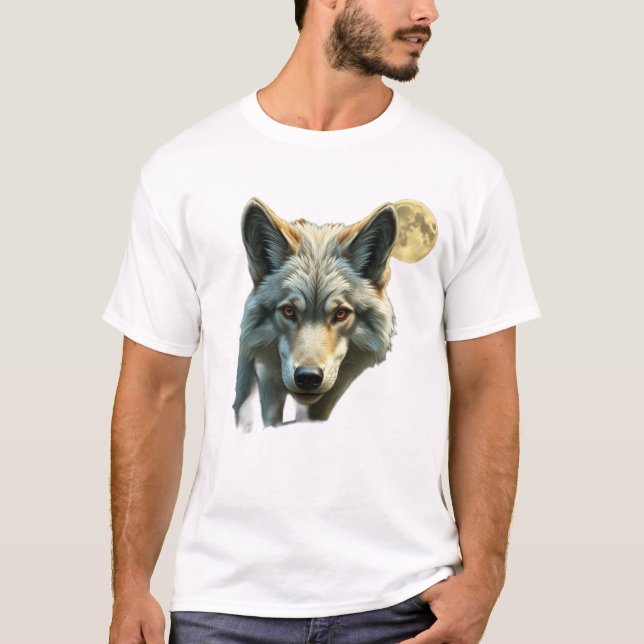 Camiseta „Alpha-Wolf – König der Wildnis“ (Anverso)