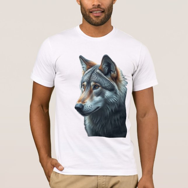 Camiseta „Alpha-Wolf – König der Wildnis“ (Anverso)