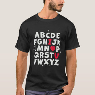 Camiseta Alphabet ABC I love you - profesora de inglés Vale