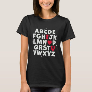 Camiseta Alphabet ABC I love you - profesora de inglés Vale