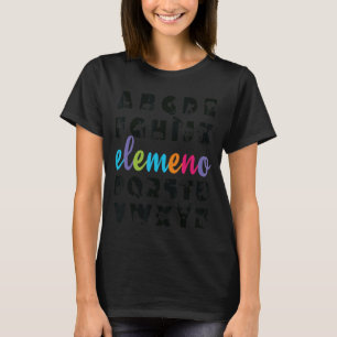 Camiseta Alphabet Animals ABC Elemeno Preescolar Kindergart
