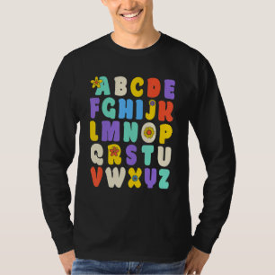 Camiseta Alphabet Hi Back To School ABC Pre K Kindergarten