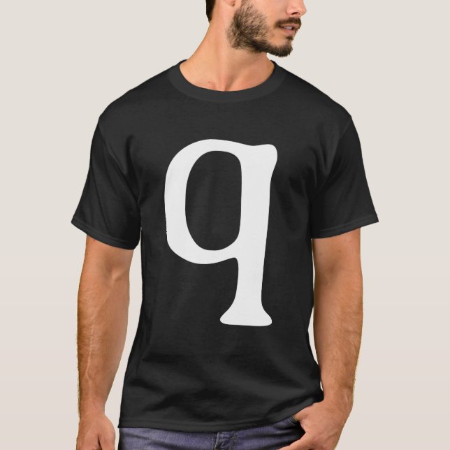 Camiseta Alphabet Letter Q Q Halloween Carnival (Anverso)