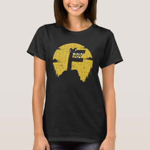 Camiseta Alphabet Lore f Letter Boys Retro Sunset Mountain