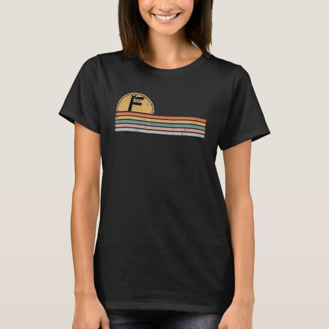 Camiseta Alphabet Lore f Letter Boys Retro Sunset Mountain (Anverso)