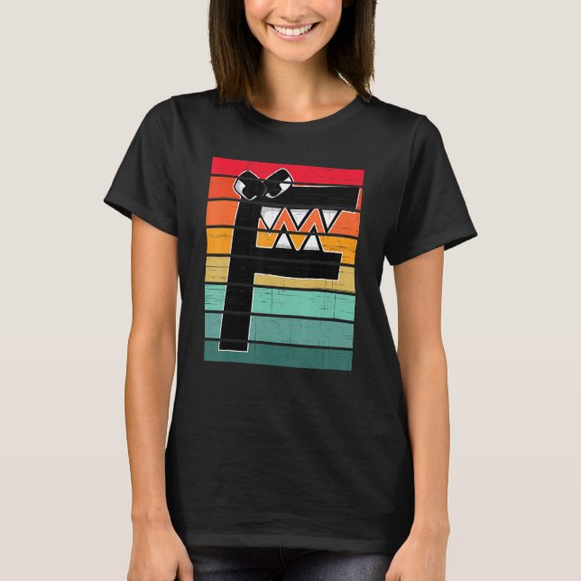 Camiseta Alphabet Lore of Retro Sunset Costume Para Niños V (Anverso)
