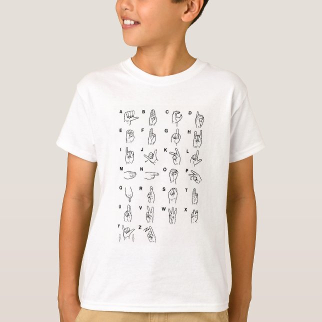 Camiseta Alphabet LSF (Anverso)