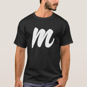 Camiseta Alphabet M Group Lazy Halloween Vestido de moda