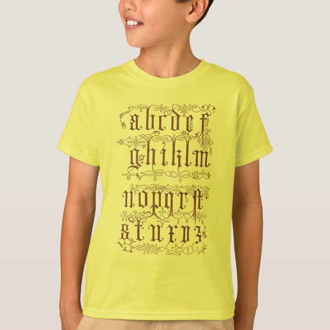 Camiseta Alphabet Shirt (Anverso)