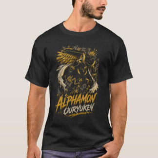 CAMISETA ALPHAMON CHAD OURYUKEN ACTION DIGIMON FINAL RPG FA