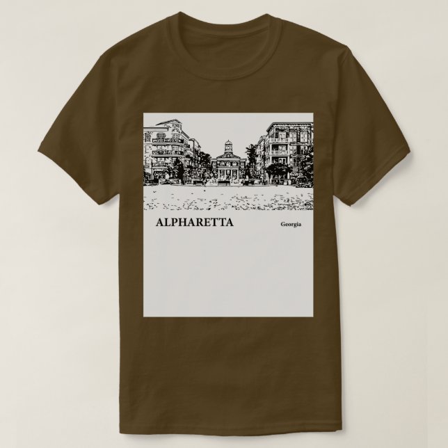 Camiseta Alpharetta Georgia TShirt 3 (Diseño del anverso)