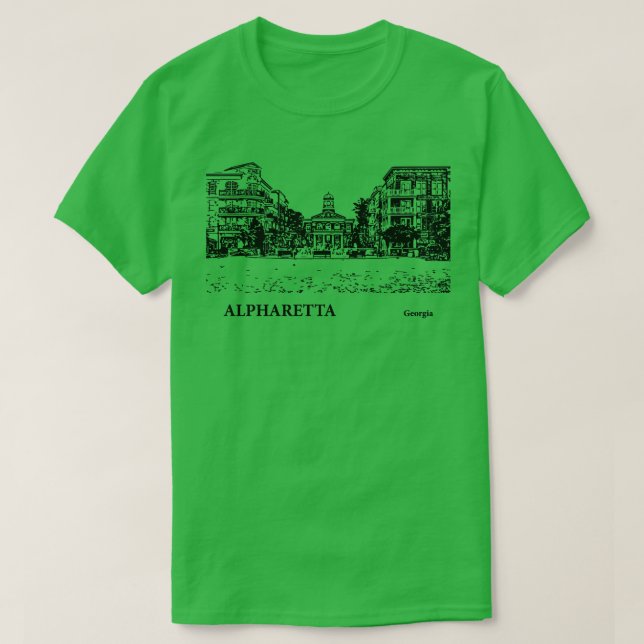 Camiseta Alpharetta Georgia TShirt 4 (Diseño del anverso)