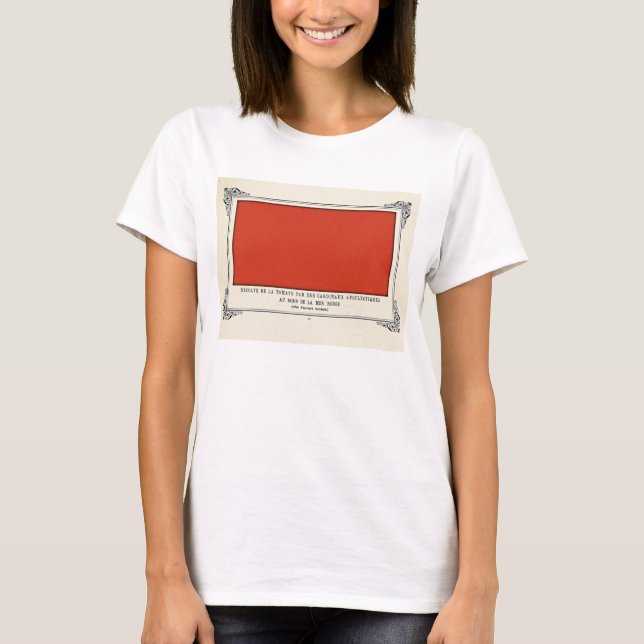 Camiseta Alphonse Allais, April Fools, Red, Abstract Art (Anverso)
