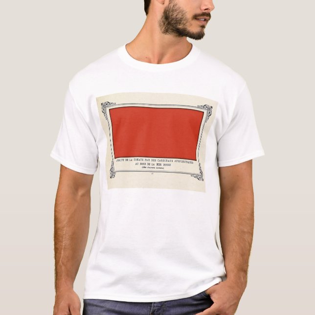 Camiseta Alphonse Allais, April Fools, Red, Abstract Art (Anverso)