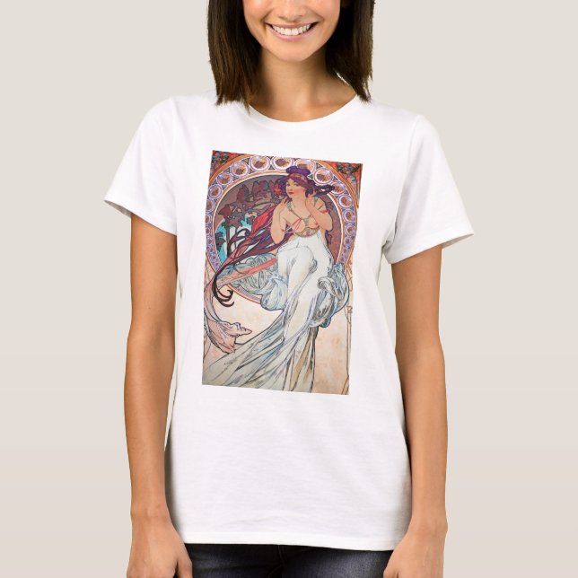 Camiseta Alphonse Mucha (Anverso)