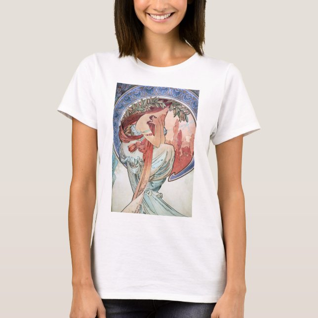 Camiseta Alphonse Mucha (Anverso)
