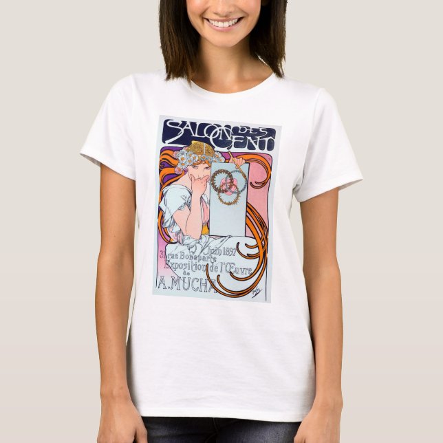 Camiseta Alphonse Mucha (Anverso)