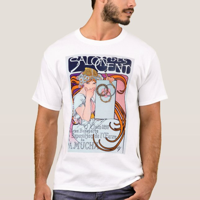 Camiseta Alphonse Mucha (Anverso)